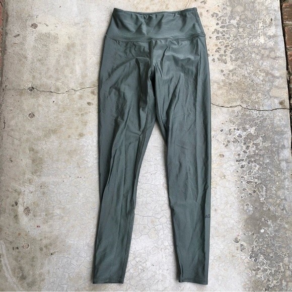 AGF Leggings Active All Good Feels LA Shiny Green M - Picture 2 of 4